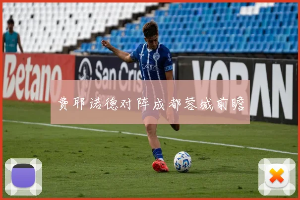 费耶诺德对阵成都蓉城前瞻
